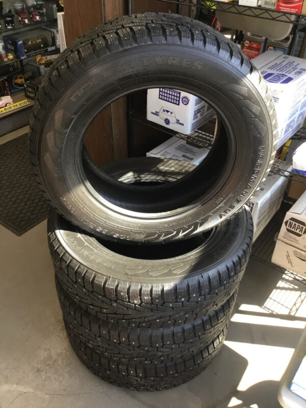 TS32188 USED Lot A 1 of 4 | 225/65R17 Nokian Nordman 7 SUV | Used Studded Winter Tire | 11/32" Tread Depth
